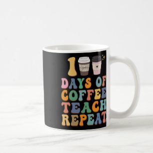 Mug 100 Jours D'École Pour Enseignant Amateur De Café