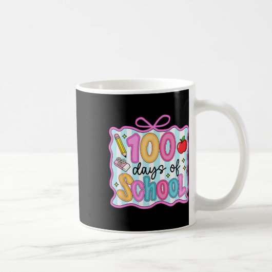 Mug 100 jours d'école prépara Bow Coquette 100e jour T (Droite)