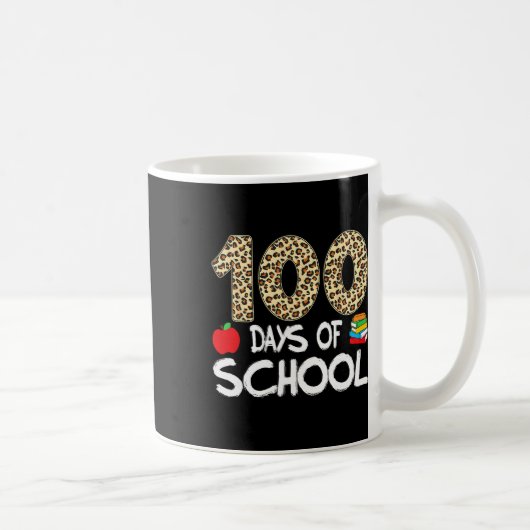 Mug 100 Jours D'école Professeur Léopard 100ème Jour D (Droite)