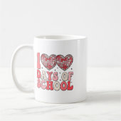 Mug 100 Jours D'École Rétro Coeurs Disco 100E Jour (Gauche)
