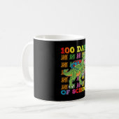 Mug 100 Jours D'école T Rex Dinosaure Enseignant Élève (Devant gauche)