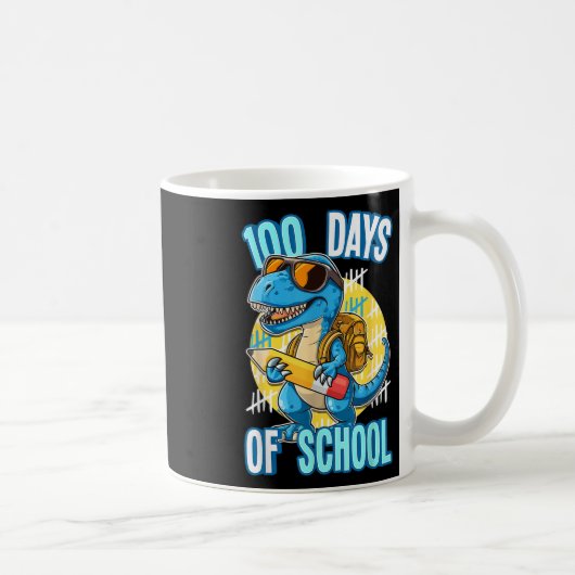 Mug 100 Jours D'École Trex 100E Jour De L'École Dino (Droite)