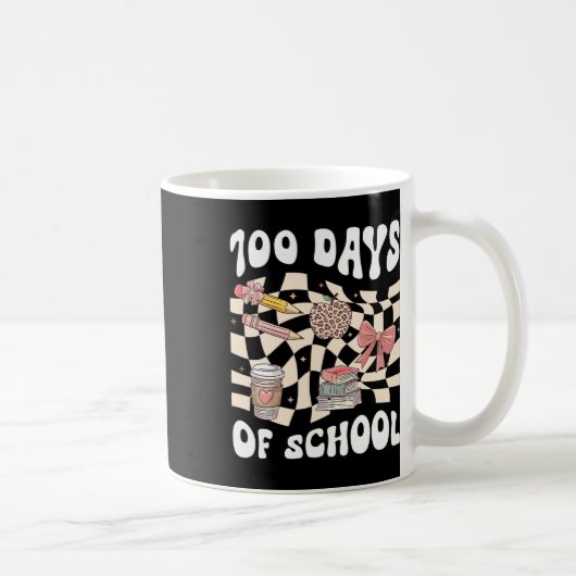 Mug 100 Jours D'Enseignant À L'École Coquette Bow 100e (Droite)