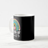 Mug 100 Jours D'Enseignant À L'École Rainbow 100E Jour (Devant gauche)