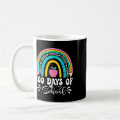 Mug 100 Jours D'Enseignant À L'École Rainbow 100E Jour (Gauche)