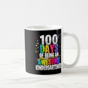 Mug 100 jours d'être un superbe jardin d'enfants 100e