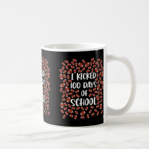 Mug 100 Jours D'Étudiant Du Joueur De Football Scolair