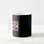 Mug 100 Jours Plus Brighter Rétro Disco 100e Jour De L (Devant gauche)