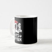 Mug 100 jours plus intelligent 101 jours d'école Chien (Devant gauche)