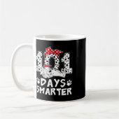 Mug 100 jours plus intelligent 101 jours d'école Chien (Gauche)