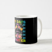 Mug 100 jours plus intelligent chignon désordonné 100e (Devant droit)