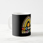 Mug 100 jours plus lumineux 100e jour d'école Enseigna (Devant gauche)