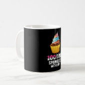 Mug 100 Jours Saupoudrés D'Un Enseignant De L'École De (Devant gauche)