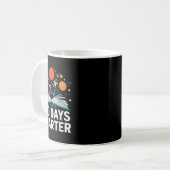 Mug 100 Jours Smarter Astronaut Space 100e Jour De (Devant gauche)