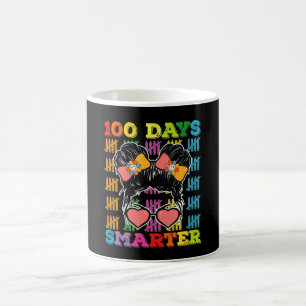 Mug 100 Jours Smarter Messy Bun 100e Jour De L'École