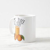 Mug 100% Jus Aucune Graine Orange Vasectomie Homme Cad (Devant gauche)