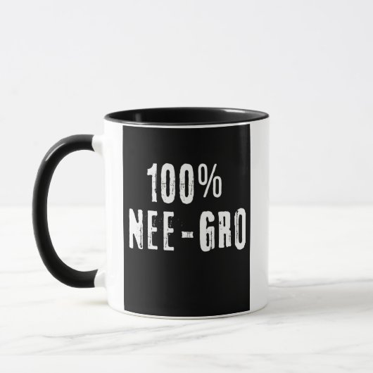 Mug 100% Nee-Gro 2 poids 11oz (Gauche)