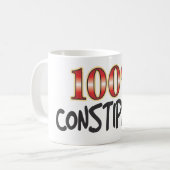 Mug 100 pour cent constipés (Devant gauche)