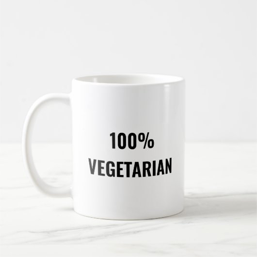 Mug 100% végétarien (Gauche)