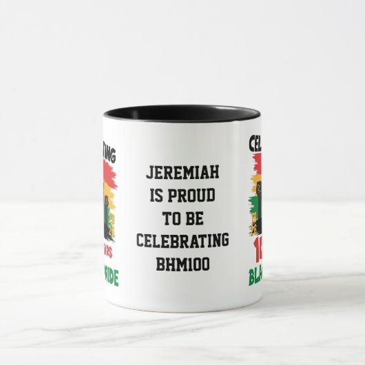 Mug 100 Years Souvenir Centennial Black History Month (Centre)