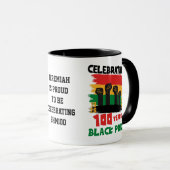 Mug 100 Years Souvenir Centennial Black History Month (Devant droit)
