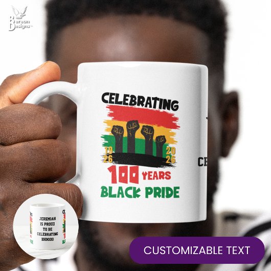 Mug 100 Years Souvenir Centennial Black History Month