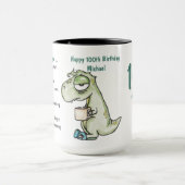 Mug 100e anniversaire amusant Obtenir plus âgé Cadeau  (Centre)