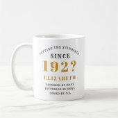 Mug 100e anniversaire Né dans les années 1920 Chic Mod (Gauche)