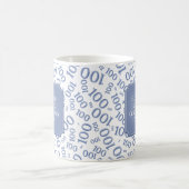 Mug 100e anniversaire Numéro bleu Motif Centenarian (Centre)