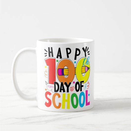 Mug 100e Jour De L'École 100 Jours De L'Enseignant Stu (Gauche)