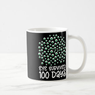 Mug 100e Jour De L'École Monster Googly Oeil Survécu 1