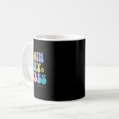 Mug 100e Jour de l'école Vibes Retro Enseignant Happy  (Devant gauche)