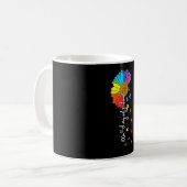 Mug 100e jour d'école professeur sensibilisation à l'a (Devant gauche)