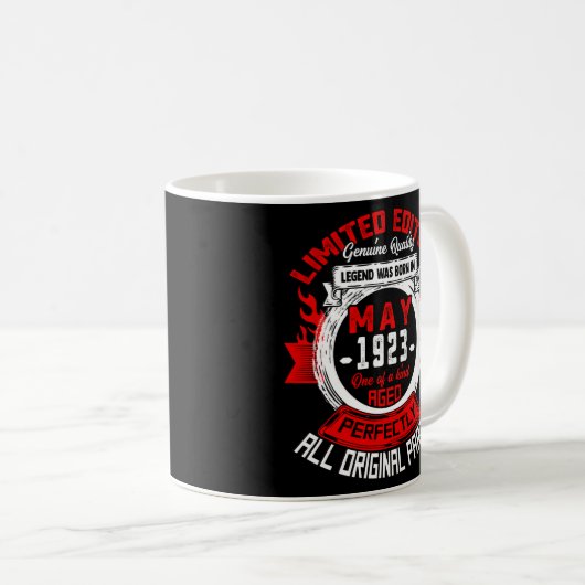 Mug 100E Légendes Né En Mai 1923 100 Ans (Devant droit)