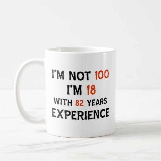 Mug 100th conceptions fraîches d'anniversaire (Gauche)