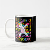 Mug 100th Day Of School Of Preschool Unicorn 100 Days (Gauche)