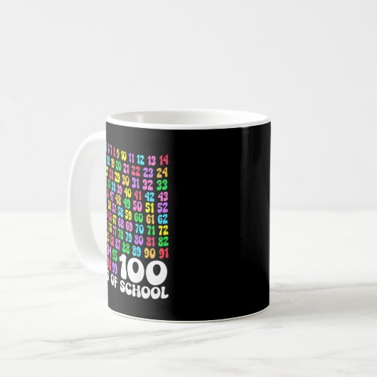 Mug 100th Day Of School Teacher Kids 100 Days Math Num (Devant gauche)
