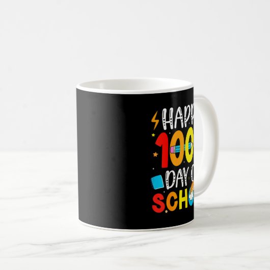 Mug 100th Day Of School Teachers Students 100 Days Of (Devant droit)