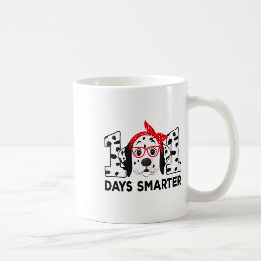 Mug 101 jours plus intelligent 101e jour école dalmati (Droite)
