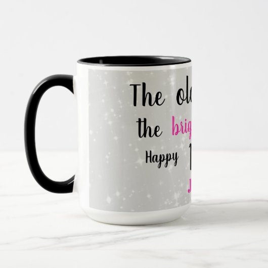Mug 101e anniversaire joyeux (Gauche)
