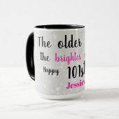 Mug 101e anniversaire joyeux (Devant gauche)