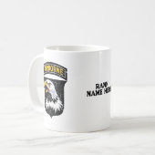 Mug 101e division aéroportée "Hurlant Eagles" Grunge (Devant gauche)