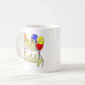Mug 101st Anniversaire avec des ballons (Devant gauche)