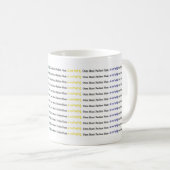 Mug 108 Om Mani Padme Hum Mantra Sanskrit (Devant droit)