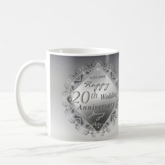 Mug 10,11,20,25,70e anniversaire de Mariage  (Gauche)