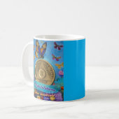 Mug 10 ans AA Coin Félicitations Papillons (Devant gauche)