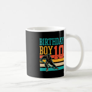Mug 10 ans de hockey sur glace Thème 10ème anniversair