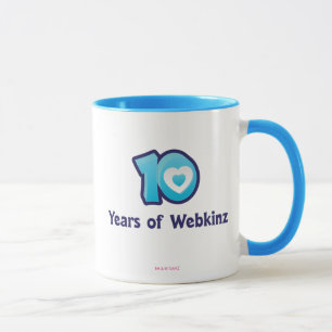 Mug 10 ans de logo de Webkinz