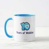 Mug 10 ans de logo de Webkinz (Gauche)