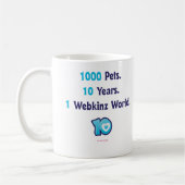 Mug 10 ans de stat de Webkinz (Gauche)